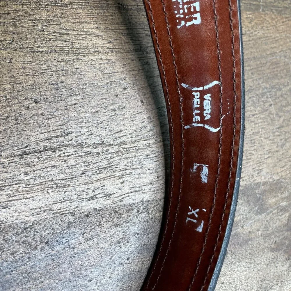 Unbranded Mens Brown Braided Genuine Leather Belt Size‎ XL Western